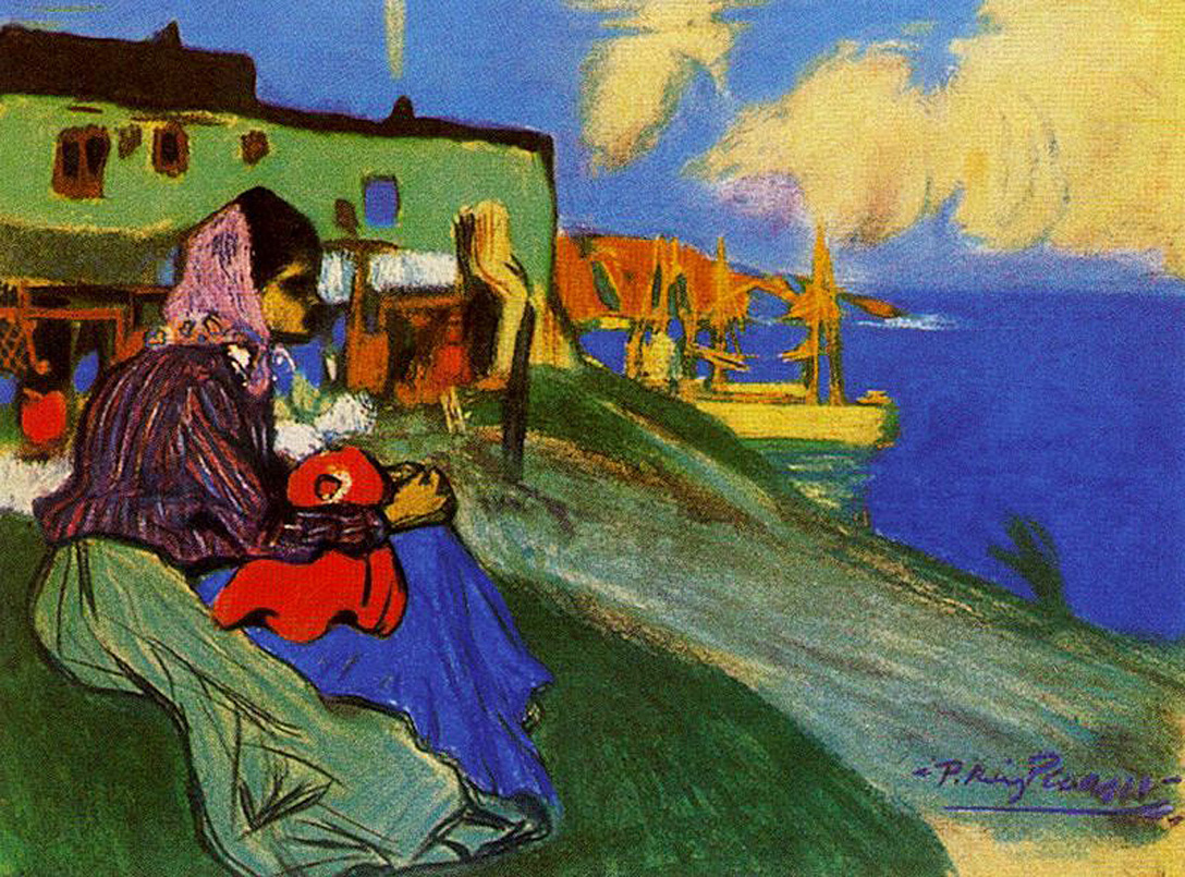 Picasso Gypsy in front of Musca 1900